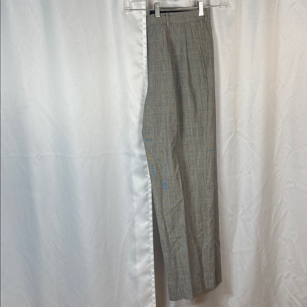 9. Lands' End Men's Elegant Gray Plaid Dress Pants